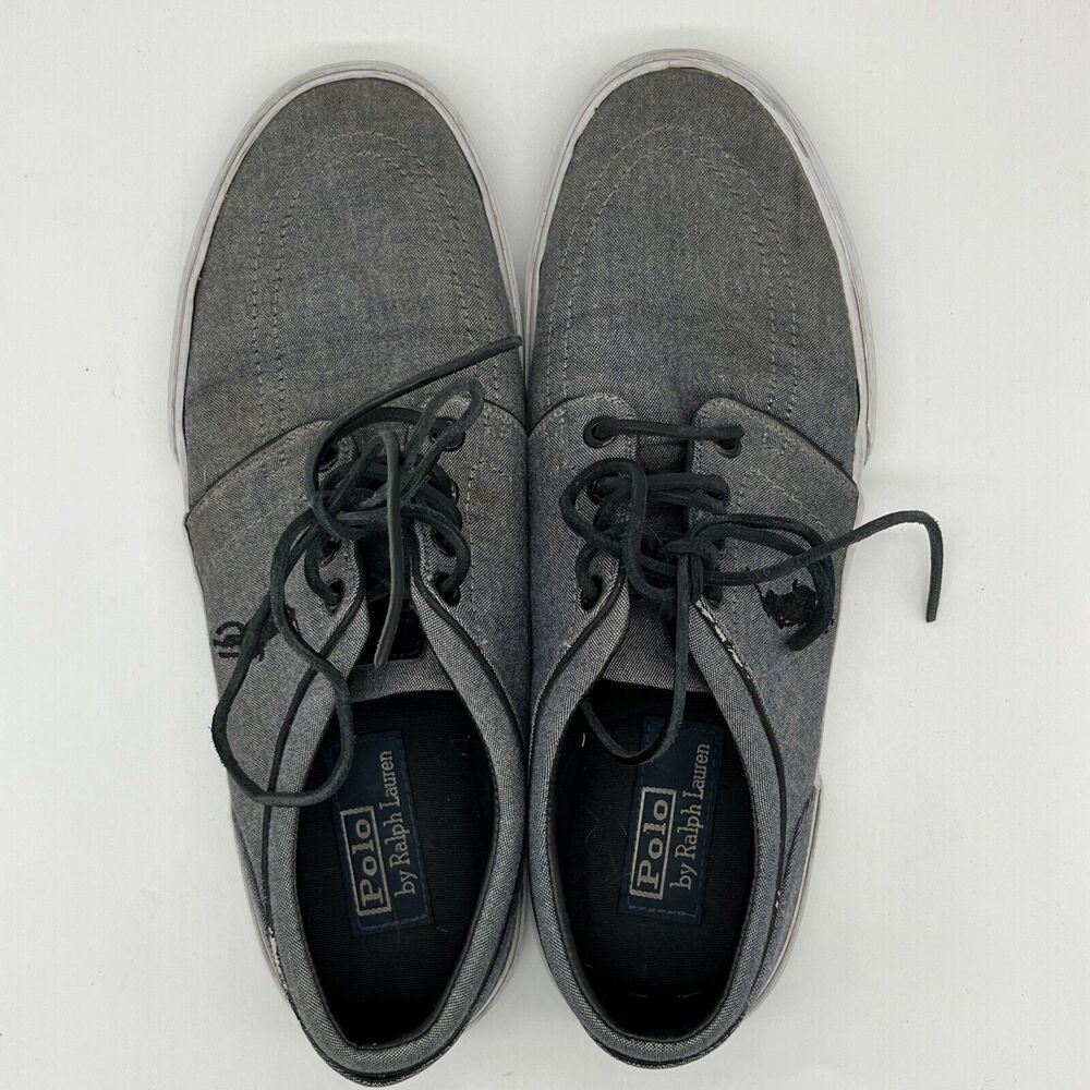 Polo Ralph Lauren Faxon Low Boat Black Shoes Size 9.5D - Picture 4 of 9